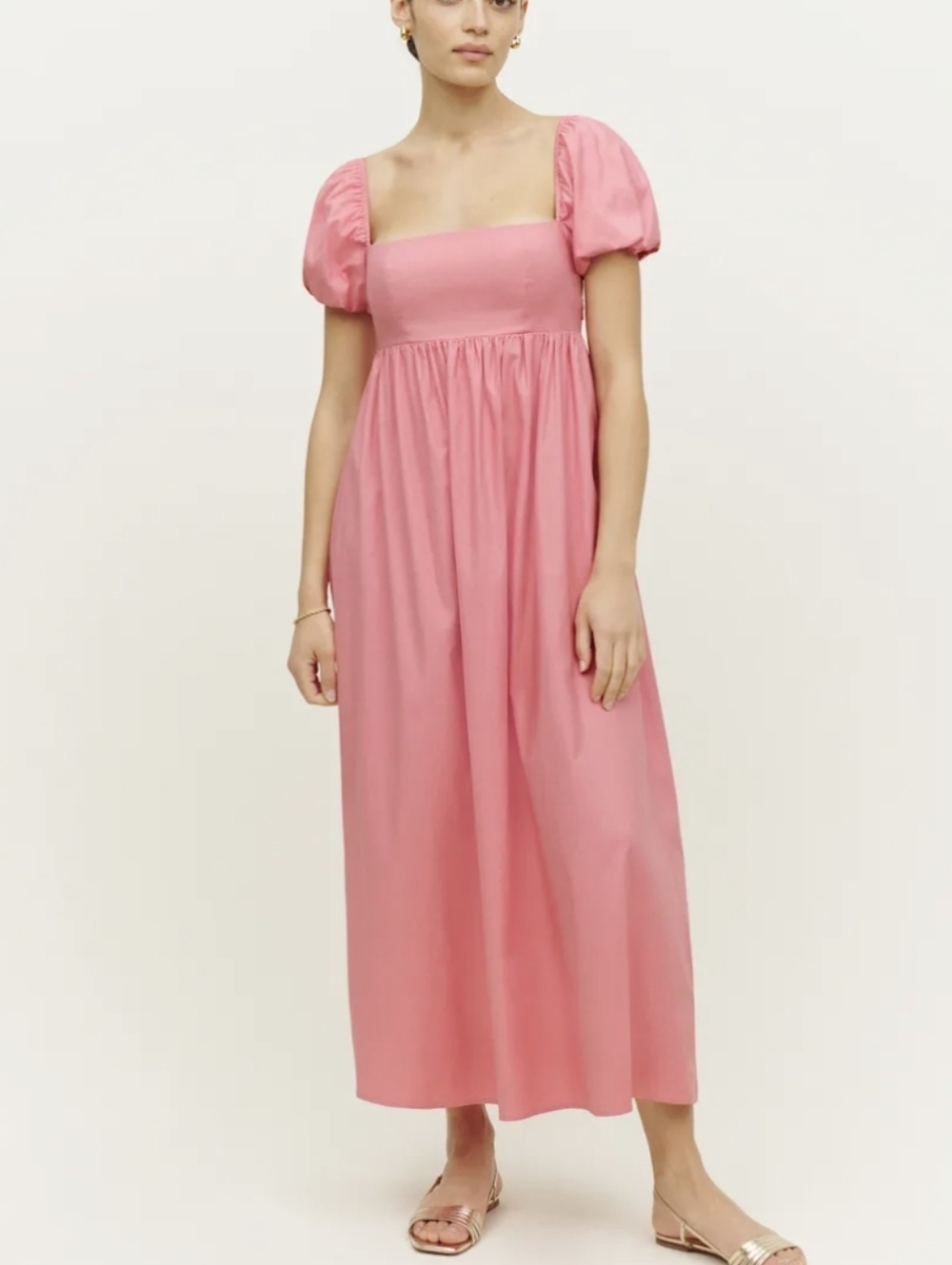 Reformation Aurelia Dress In Ladies Room Pink - Picture 1 of 9